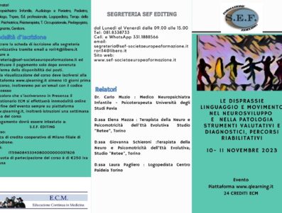 Le Disprassie Linguaggio e movimento nel neurosviluppo  e  nella patologia Strumenti valutativi e diagnostici, percorsi riabilitativi