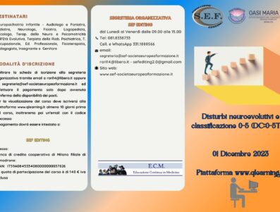 Disturbi neuroevolutivi e  classificazione 0-5 (DC:0-5TM)