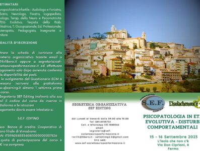 Psicopatologia in età evolutiva – DISTURBI COMPORTAMENTALI