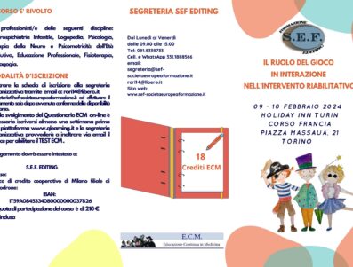 IL RUOLO DEL GIOCO IN INTERAZIONE  NELL’INTERVENTO RIABILITATIVO