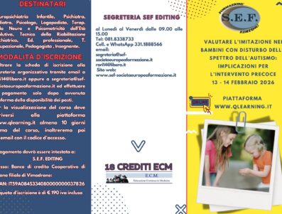 VALUTARE L’IMITAZIONE NEI BAMBINI CON DISTURBO DELLO SPETTRO DELL’AUTISMO: IMPLICAZIONI PER L’INTERVENTO PRECOCE